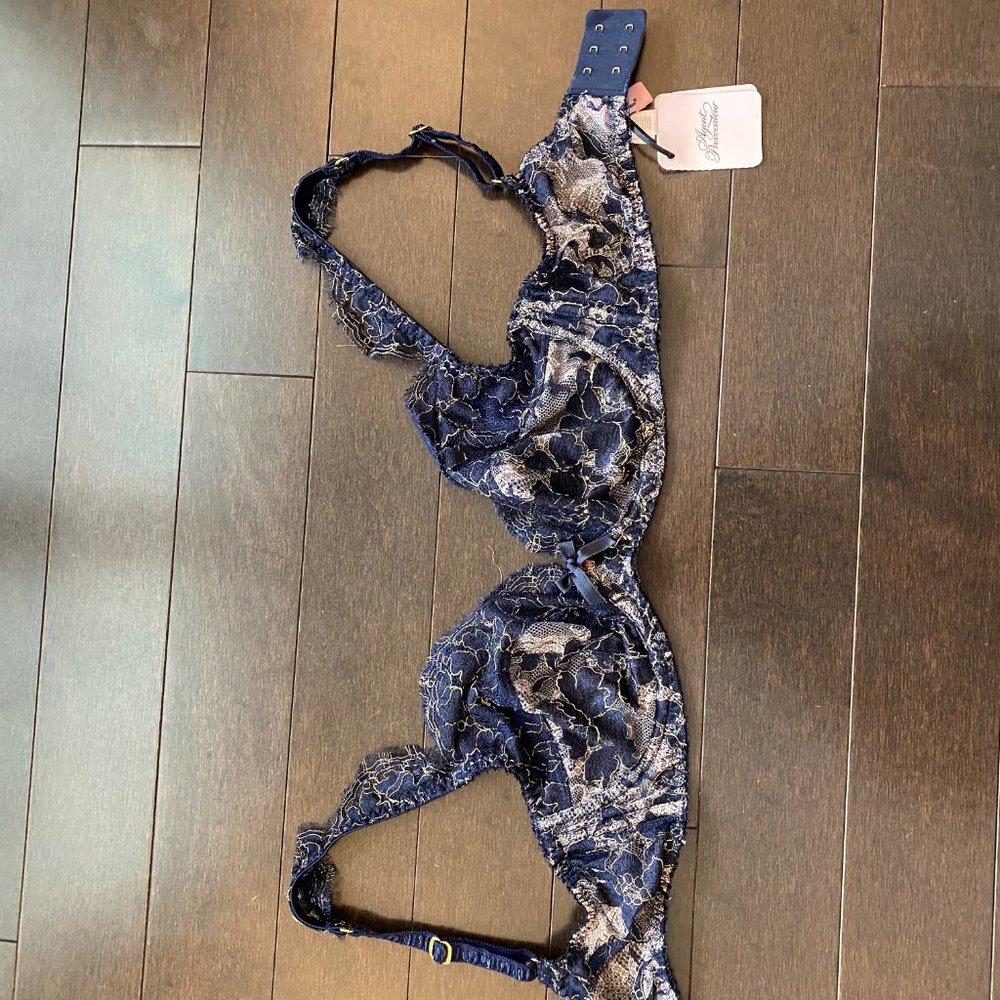 NWT Agent Provocateur Mimosa x Swarovski Bra 34D